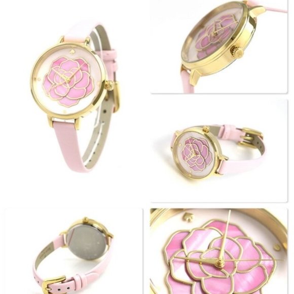Kate Spade Metro Atlas Pink Leather Watch KSW1257 main image 4